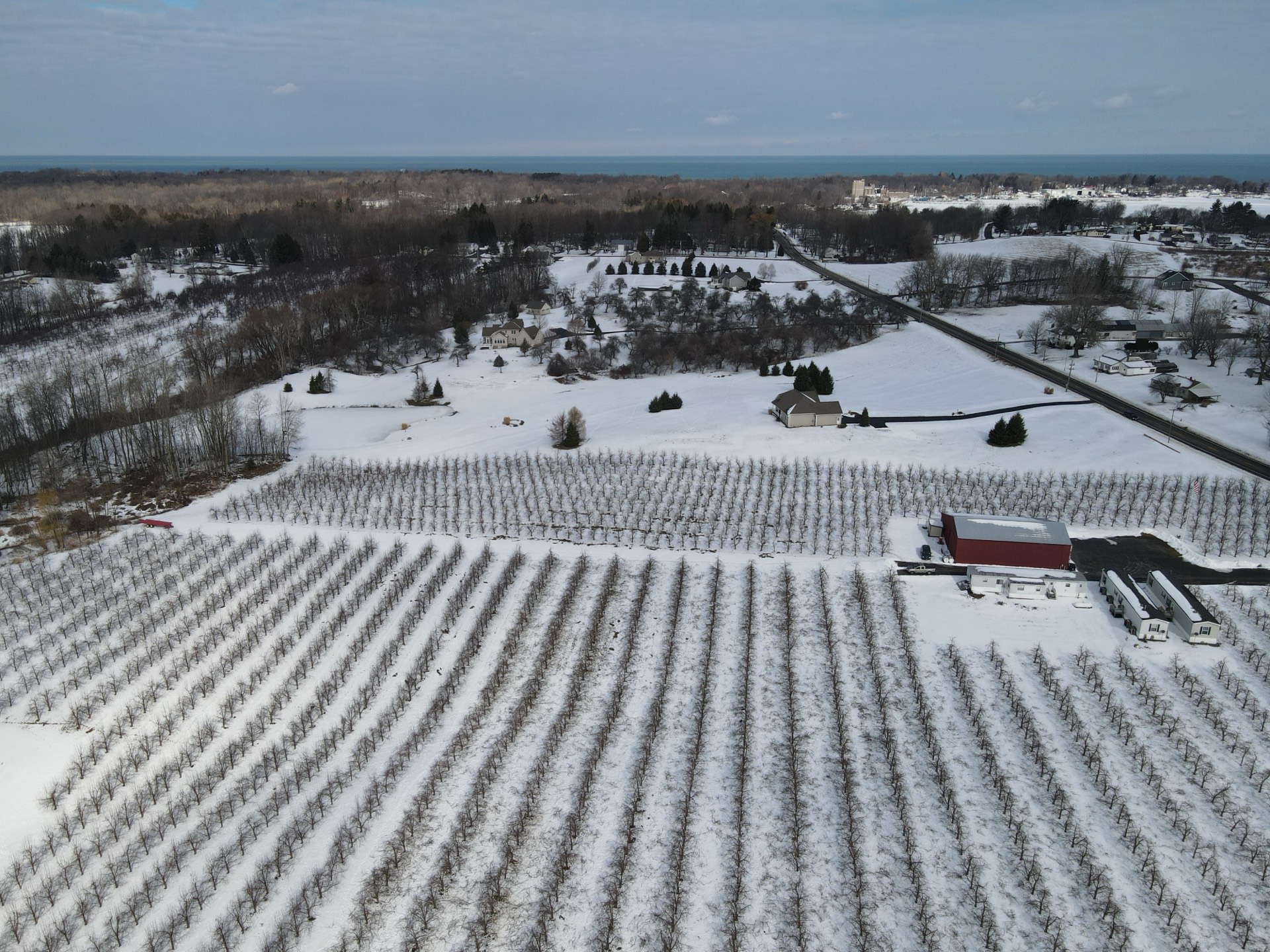Aerial along the Sodus Point corridor