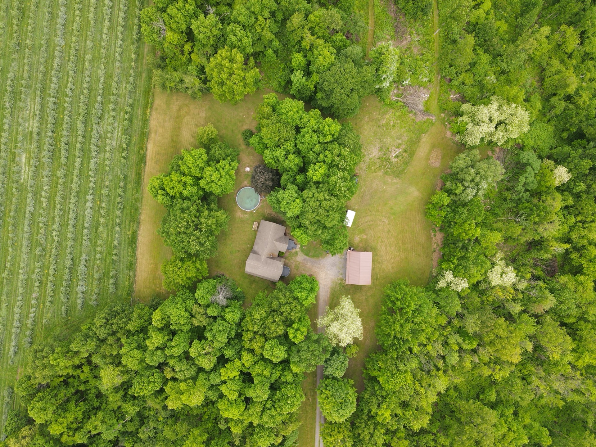 Aerial of Lake Bluff shoreline
